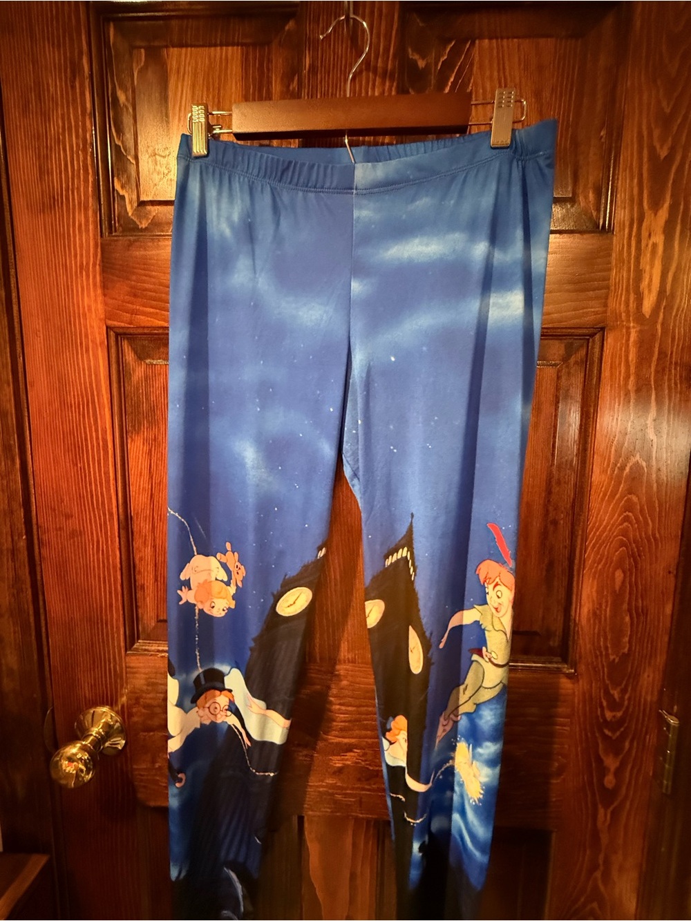 Disney Blue Peter Pan Character Print Leggings